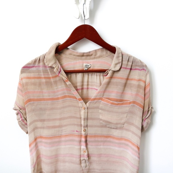 Aritzia Wilfred Silk Button Up Blouse - Picture 5 of 7
